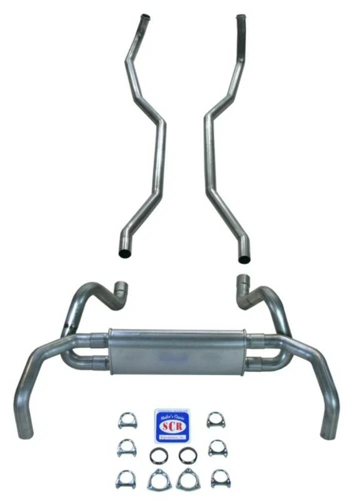 Fits 1967 - 1969 Camaro 2-1_2_ Exhaust System with Big Block 2-1_2_ Cast Iron Manifolds 23015